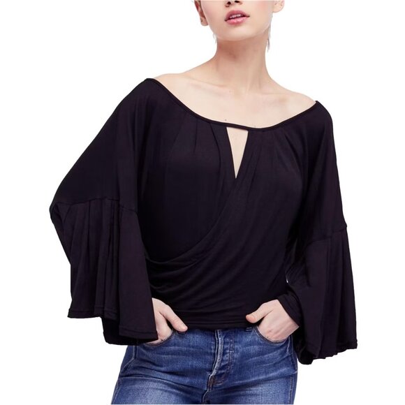 FREE PEOPLE Last Time Off The Shoulder Top - Size: S - Picture 4 of 4